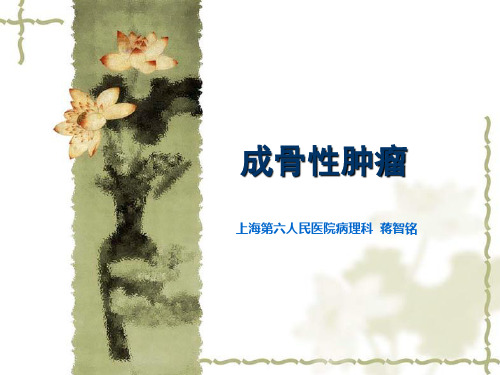 上海六院成骨性肿瘤08.11ppt课件