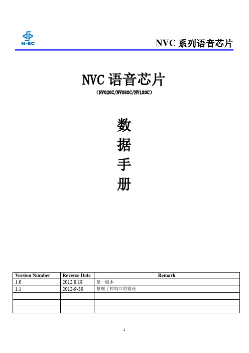 NVC系列语音芯片数据手册V1.1