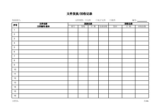 行政部 人事部 文件表单