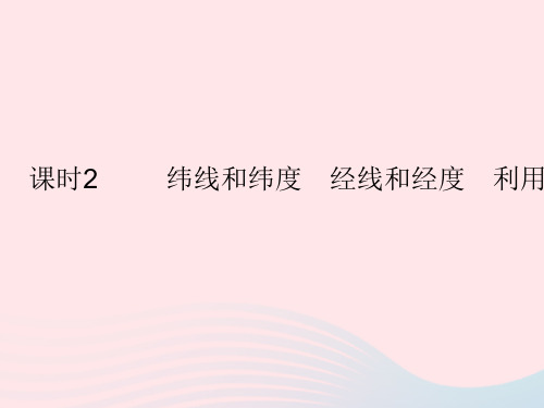 【精品课件】七年级地理上册第一章地球和地图第一节地球和地球仪课时2纬线和纬度经线和经度利用经纬网定位