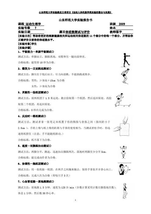 体适能实验