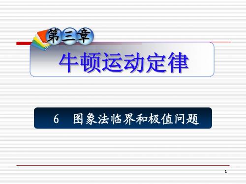 高三物理图象法临界和极值问题复习
