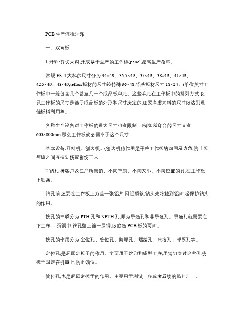 PCB生产流程注释(精)
