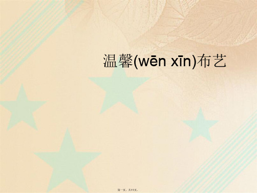 小学美术五年级上册《布艺温馨》课件11