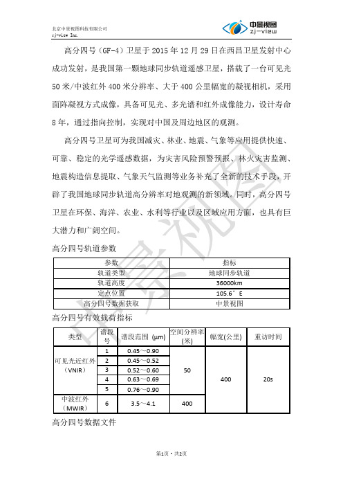 高分四号GF4卫星影像文件结构解析