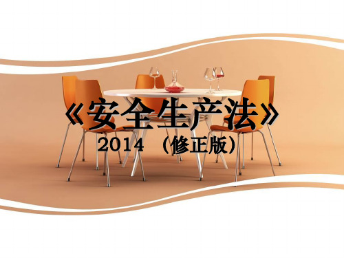 安全生产法培训(2014版)
