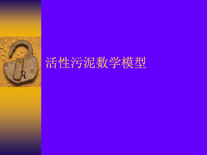 活性污泥数学模型2