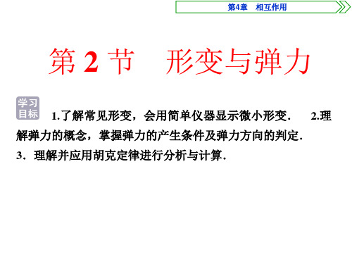 2020-2021鲁科版必修1 第4章第2节 形变与弹力  课件(46张)