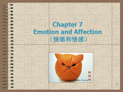 普通心理学Chapter 7 Emotion and Affection