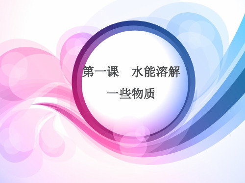 三年级下册科学水能溶解一些物质首师大版 (2)