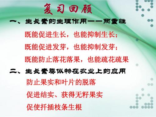 人教版必修三  3.3 其他植物激素(公开课)