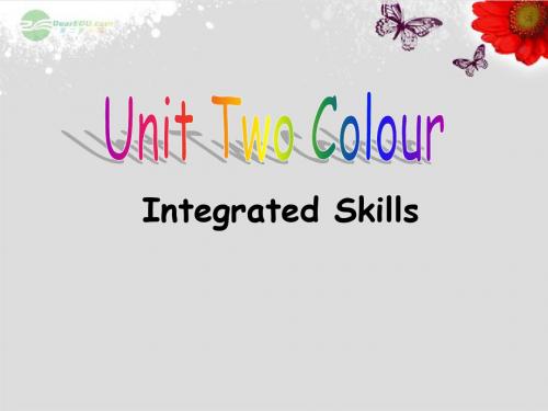 八年级英语上册 8A Unit 2 Colour Integrated Skills课件 牛津版