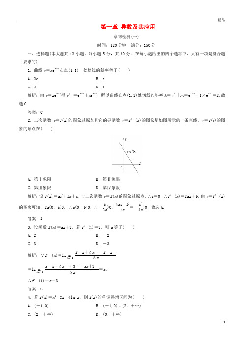 2019年高中数学第一章导数及其应用章末优化总结优化练习新人教A版选修2-2