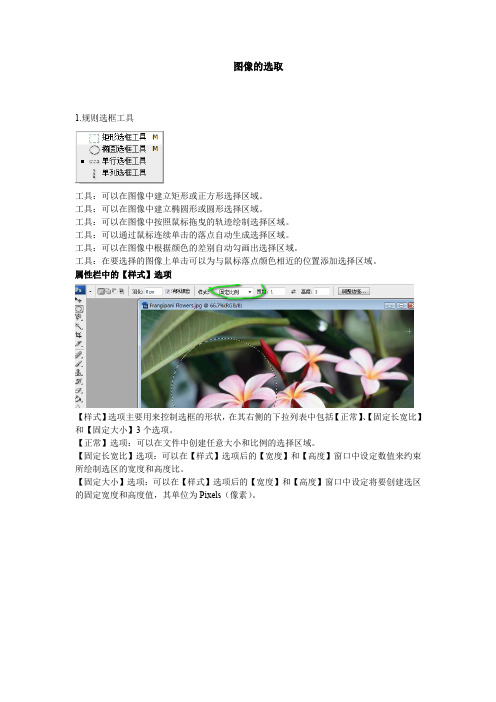 图像的选取