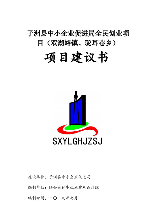 子洲县中小企业促进局全民创业项目(双湖峪镇、驼耳巷乡)