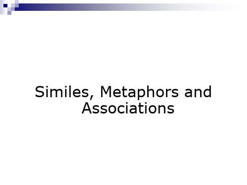 simile and metaphor