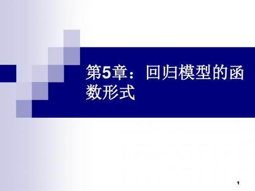计量经济学精要5
