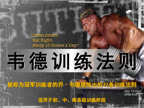韦德训练法则(三十二条)
