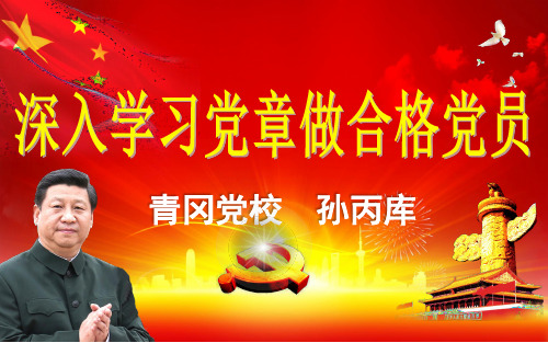 学习党章做合格党员