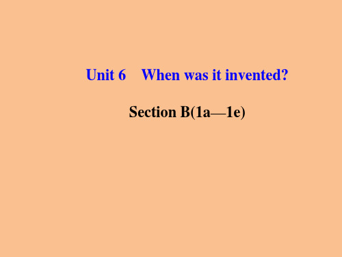 【学练优】2016秋(人教版)英语九年级上册课件Unit6B