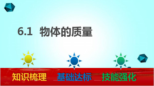 泸州市三中八年级物理下册6.1物体的质量课件新版苏科版