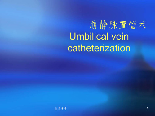 脐静脉置管