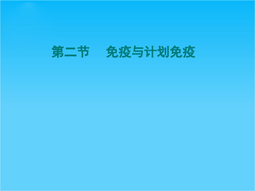 八年级生物下册 第二节 免疫与计划免疫课件 济南版