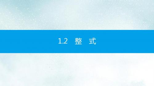 中考数学一轮复习第一讲数与代数第一章数与代数1.2整式课件