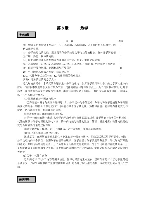 高三物理一轮复习必备精品：热学(大纲版)