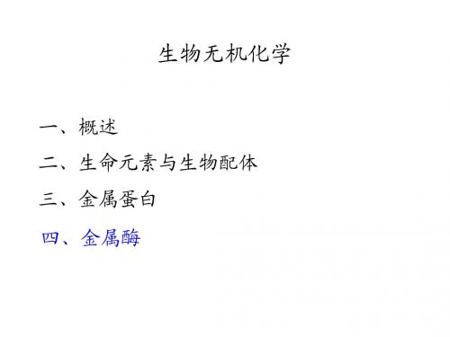 生物无机化学-3