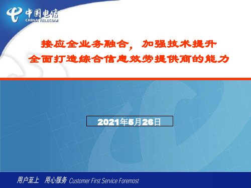 汇总中国电信政企客户服务及支撑工作.ppt