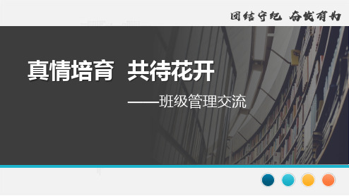 班级管理交流  班主任工作经验交流课件(共28张ppt)