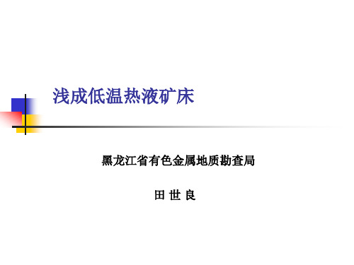 浅成低温热源矿床