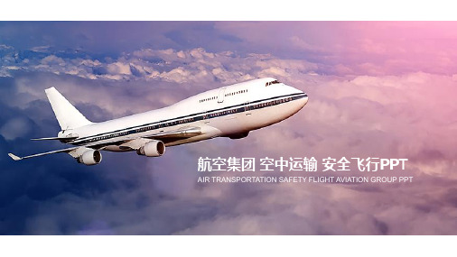航空运输物流行业PPT模板