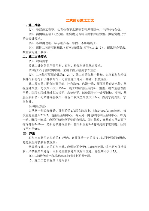 二灰结石施工工艺