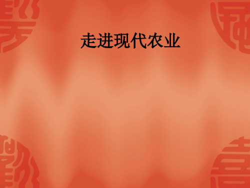 初中综合实践_走进现代农业教学课件设计