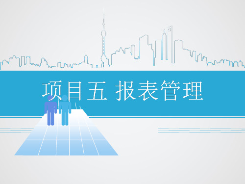 会计电算化 项目9-用报表模板生成报表