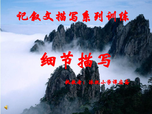 小学五年级上作文细节描写课件