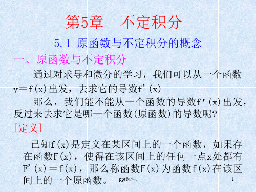 不定积分公式大全ppt课件
