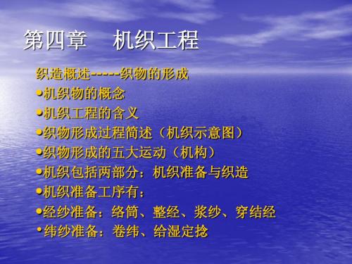 第7.8.9讲 机织工程