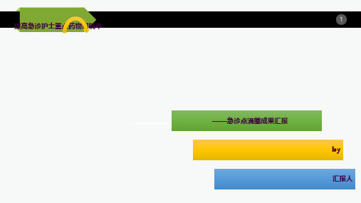 急诊品管圈成果发布-提高重点药物知晓率ppt课件