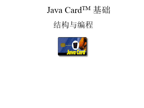 Java CardTM 基础