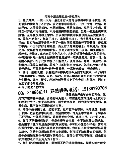 野兔好不好养