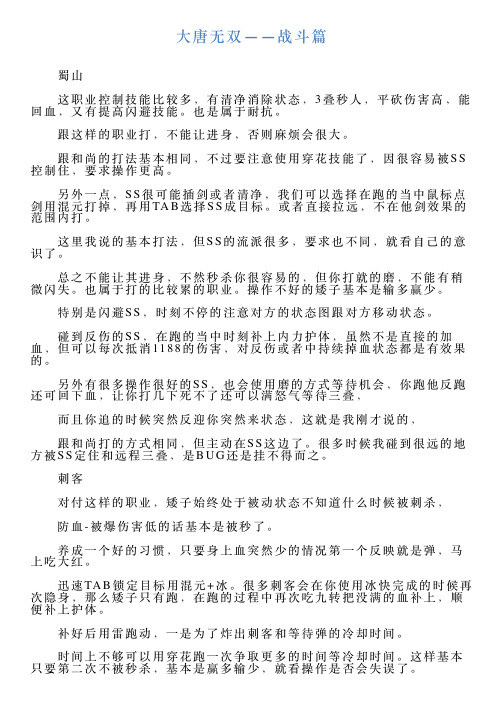 大唐无双——战斗篇
