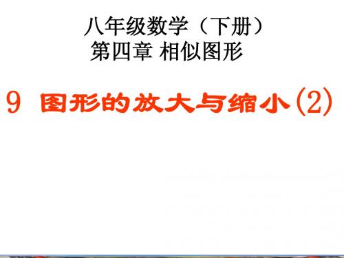 图形的放大与缩小(二)上课课件