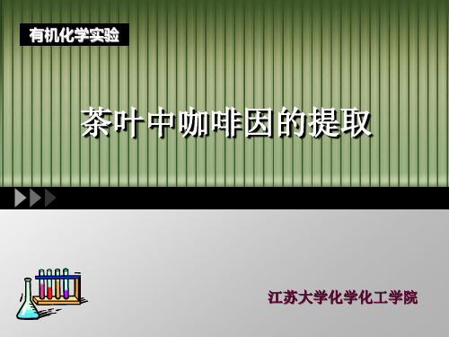 有机化学-实验 茶叶中咖啡因的提取