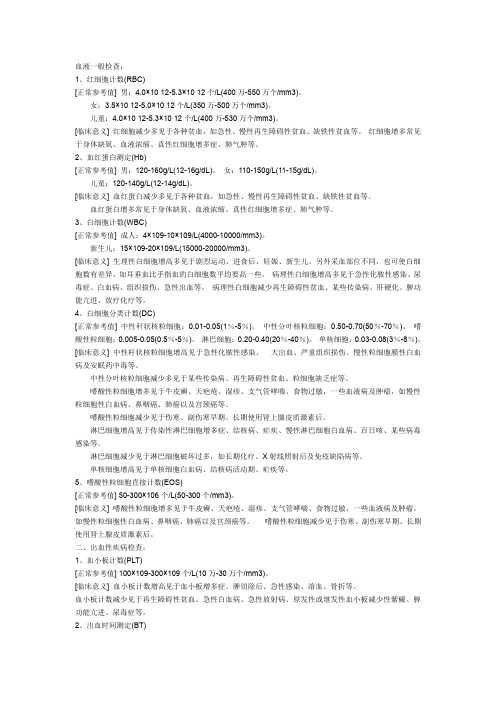 医学指标
