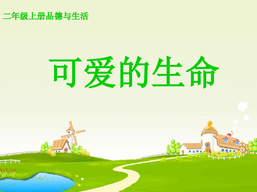 最新二年级品道德与法上册第四单元我们的朋友可爱的生命3鄂教版优选教学课件