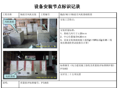 引风机设备安装图集ppt课件