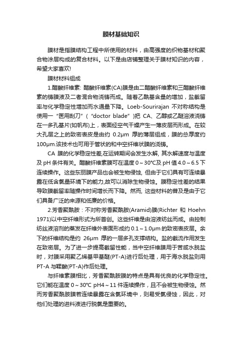 膜材基础知识
